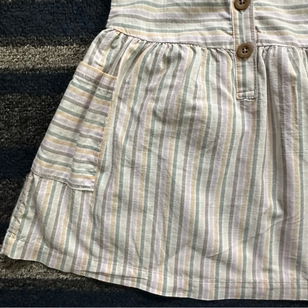 Carter’s Baby Girl Striped Poplin Dress Size‎ 12 Months
